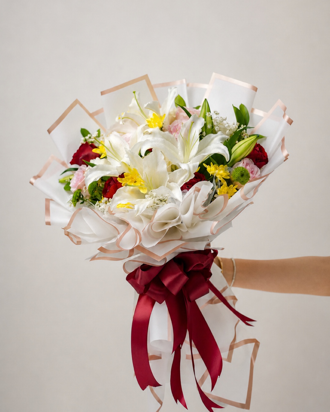 Rangkaian bunga dan parcel Salna Florist