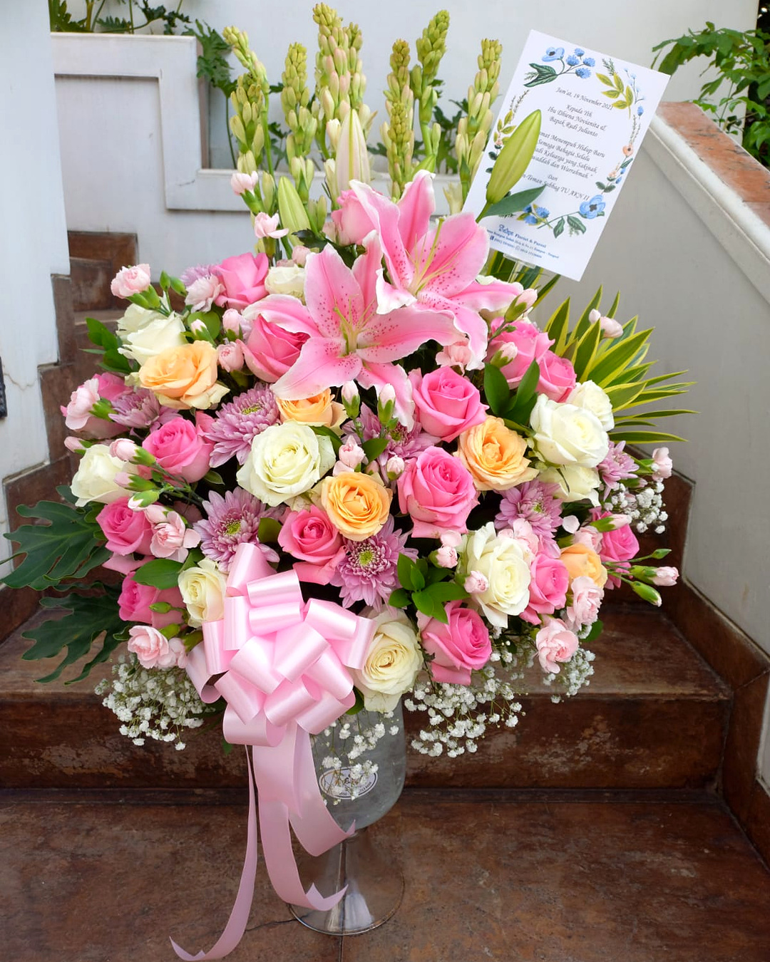 Pink Lily Arrangement