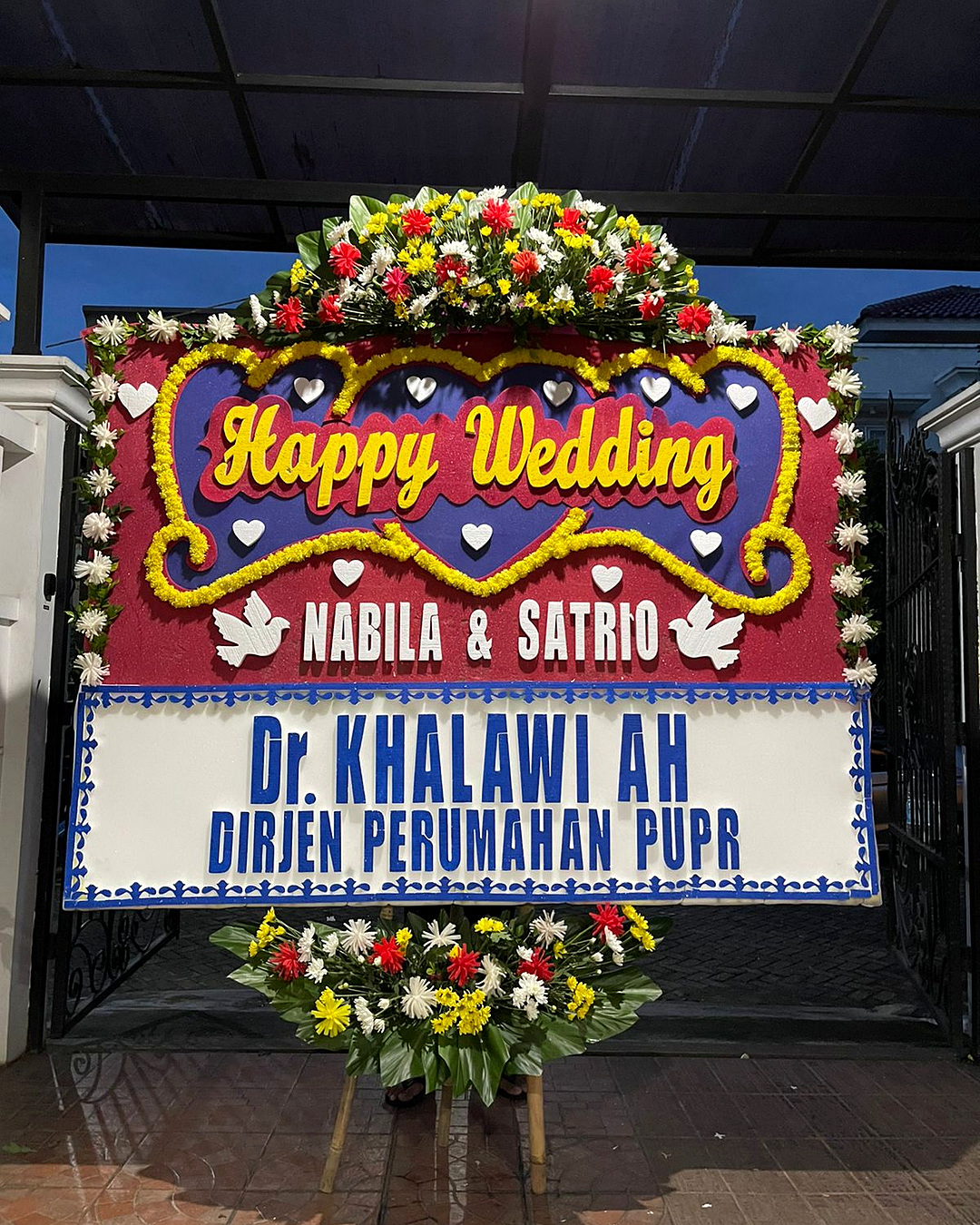 Wedding Flower Board